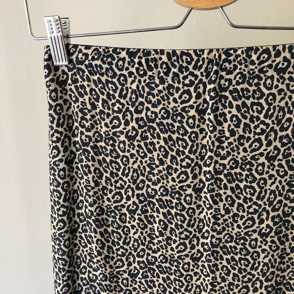 American Eagle Animal Leopard Print Midi Skirt S - Picture 3 of 7